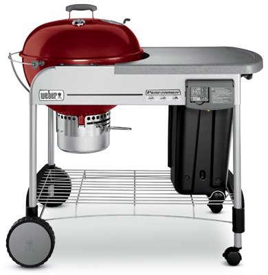 Weber Performer Deluxe Charcoal Grill 22" - Crimson