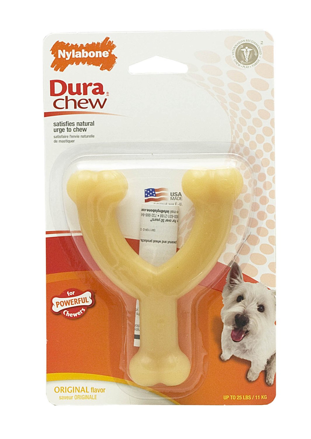 Nylabone Durables Wishbone Regular, 4 in.