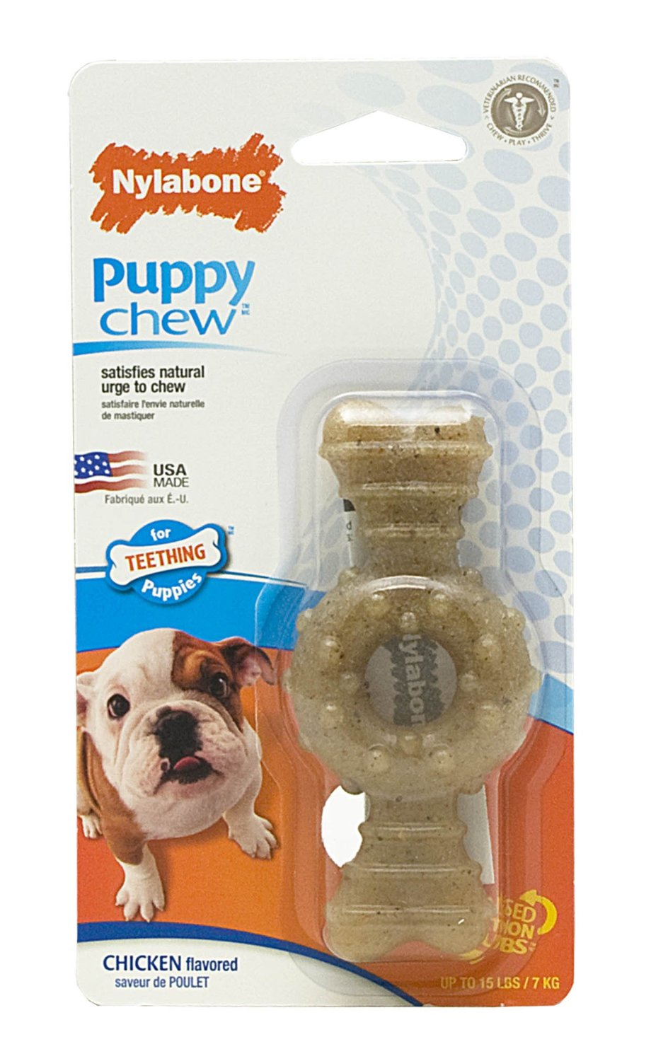 Nylabone Just For Puppies Key Ring Bone Puppy Dog Teething Chew Toy