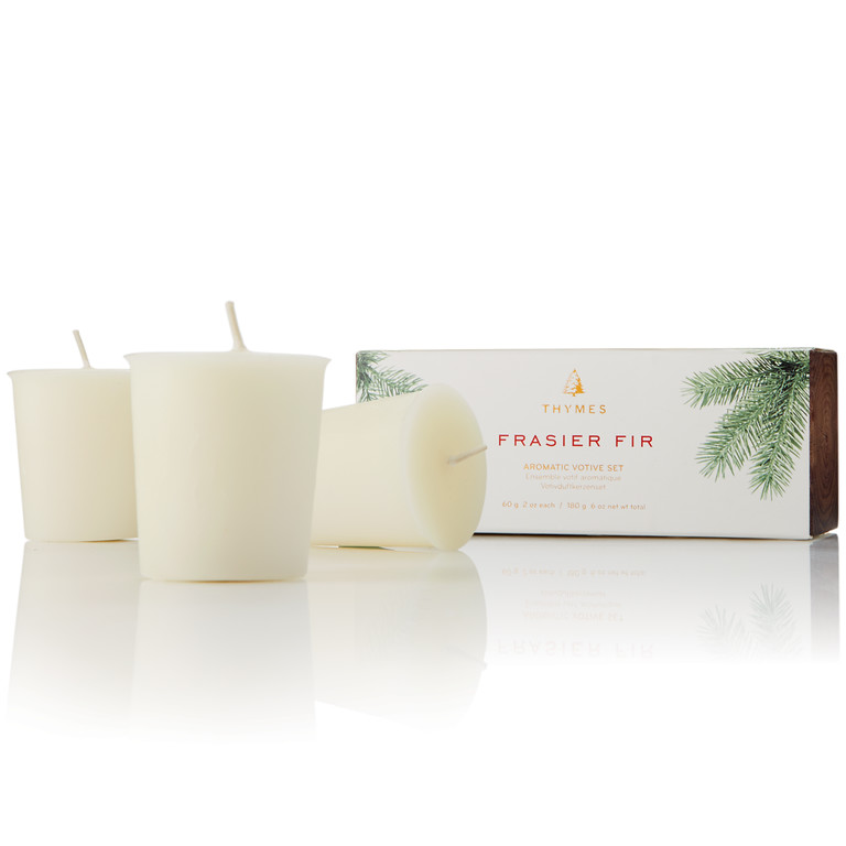 Thymes Frasier Fir Votive Candle Set