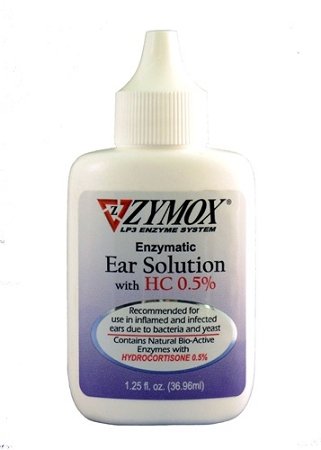Zymox Ear Solution with 0.5-Percent Hydrocortisone, 1.25-Ounce