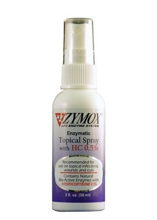 Zymox Enzymatic Topical Spray with Hydrocortisone 0.5%, 2 fl oz