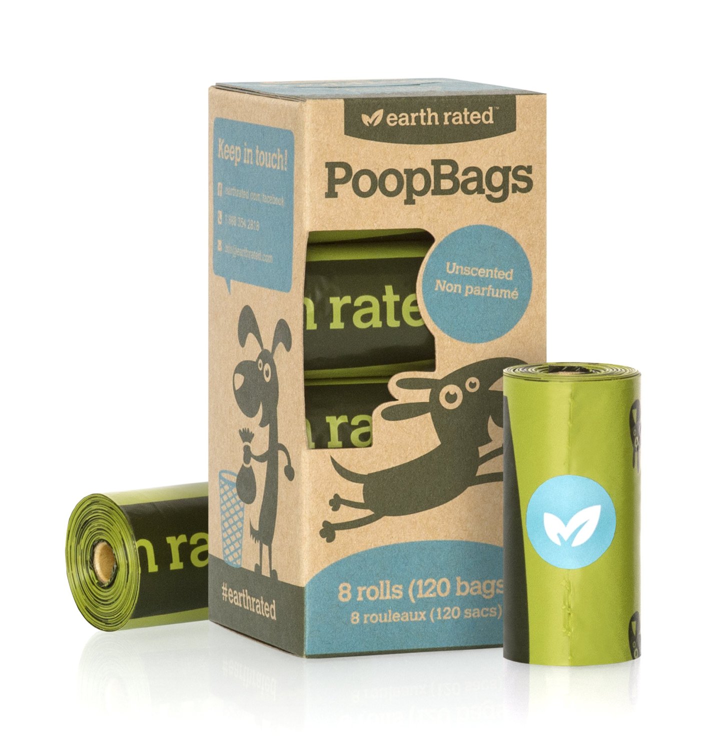 Earth Rated Poop Bags Dog Waste Bags, Refill Rolls