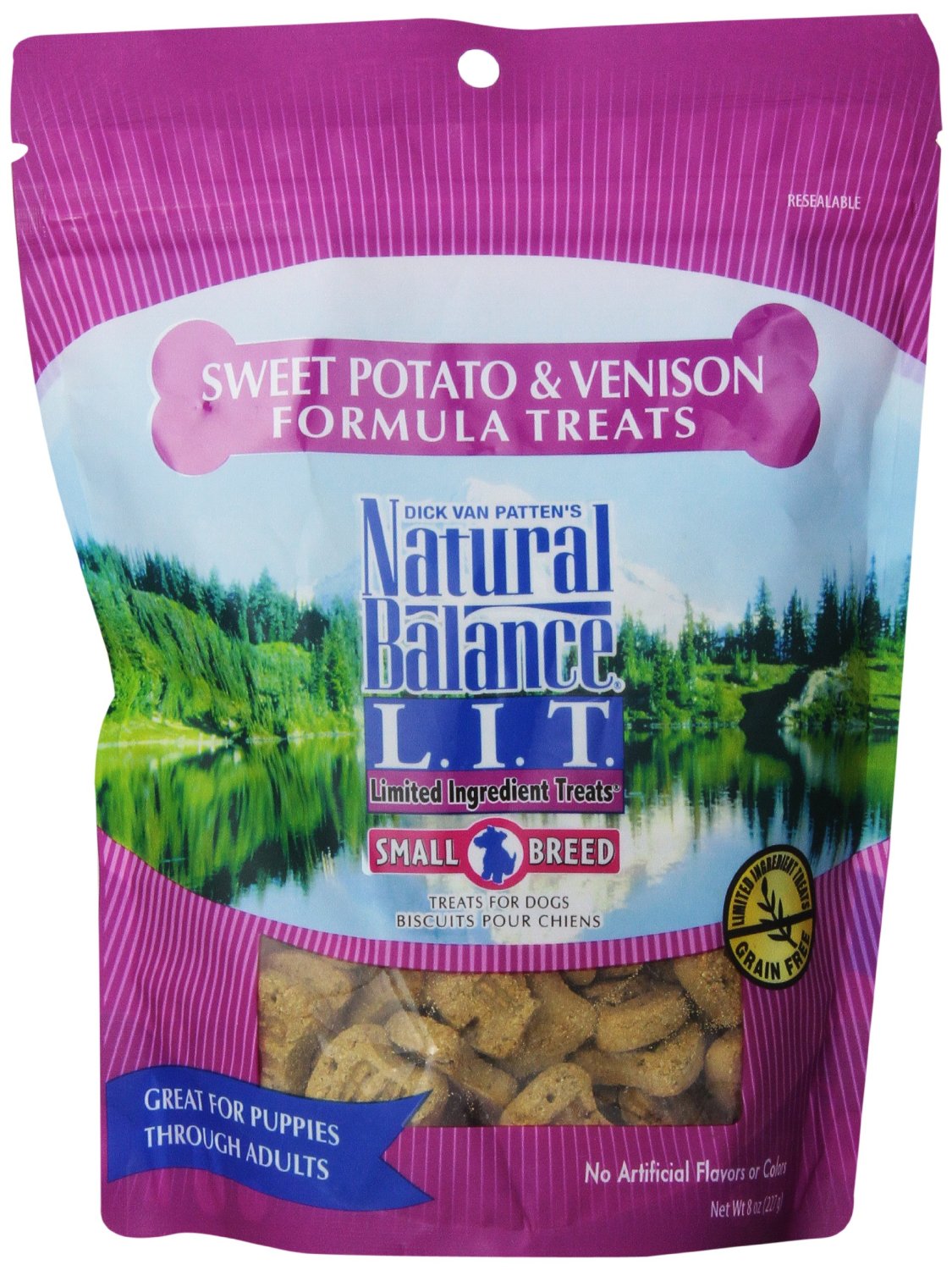 Natural Balance Limited Ingredient Dog Treats, Venison & Sweet Potato, 8 oz.