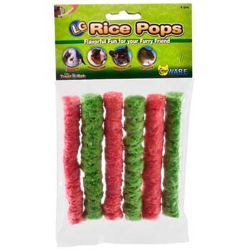 Ware Rice Pops Small Pet Fun Chew Treat, Large