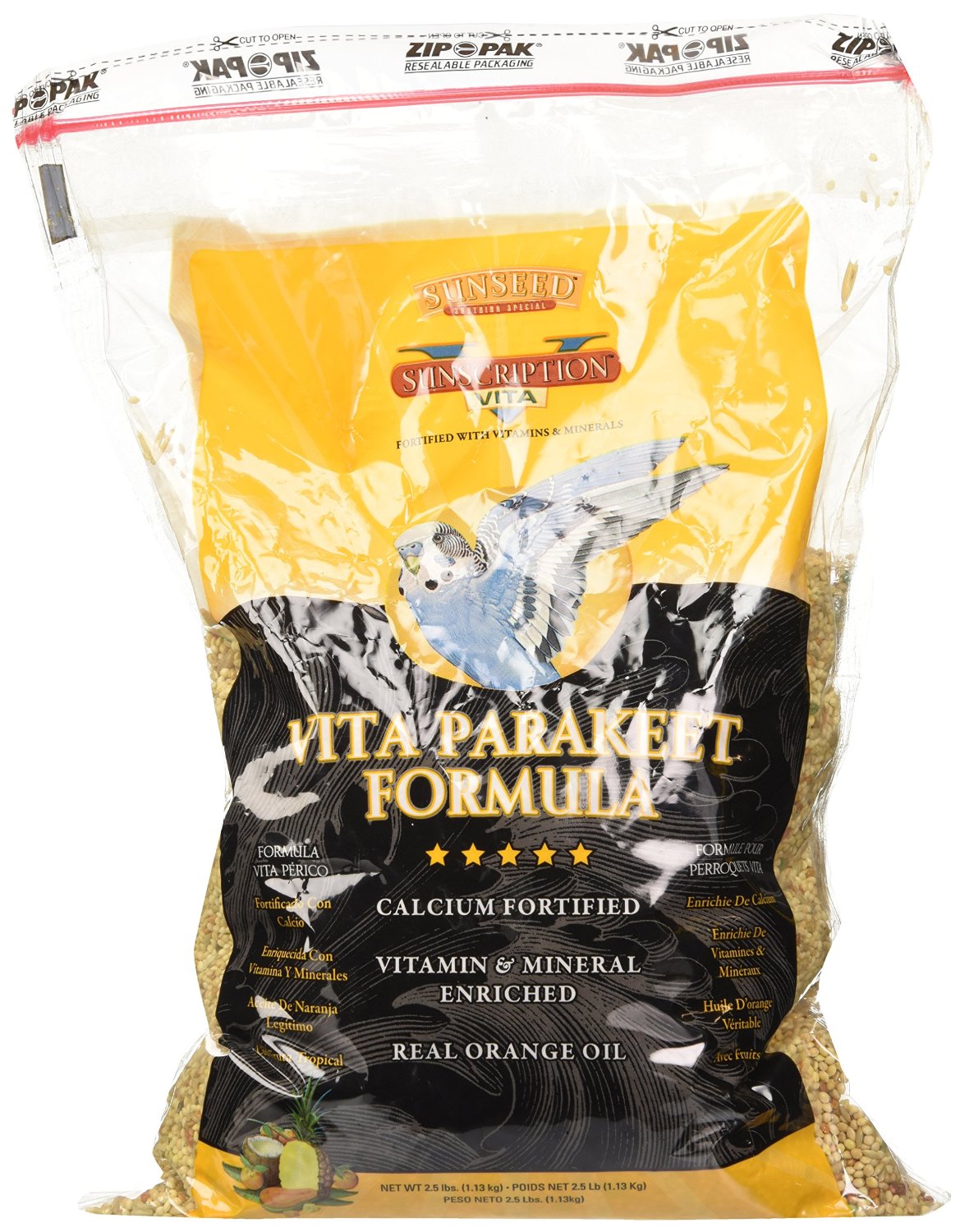 Sun Seed Company Vita Mix Daily Diets for Parakeet, 2.5 lbs.