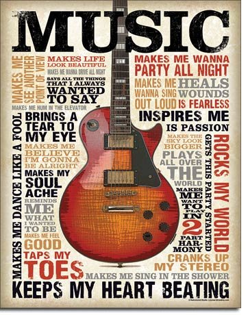 Music Inspires Me Sign