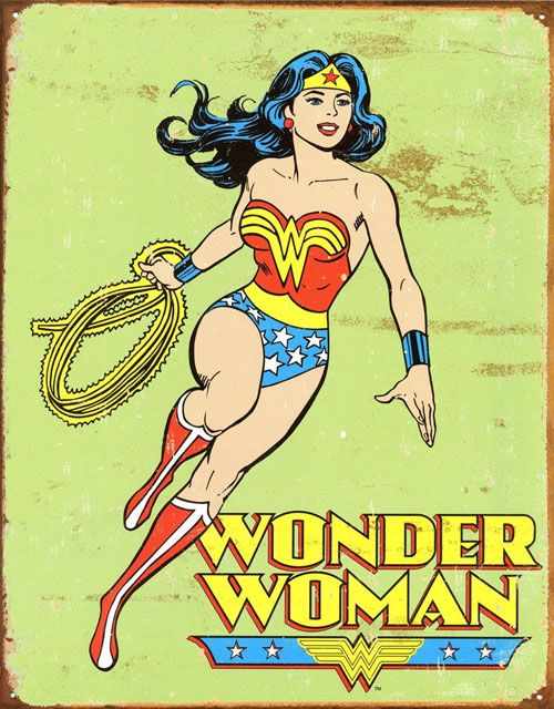 Wonder Woman Retro Sign