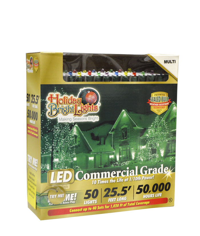 LED 5MM Contractor Grade 50 Light Set - Multi-Color