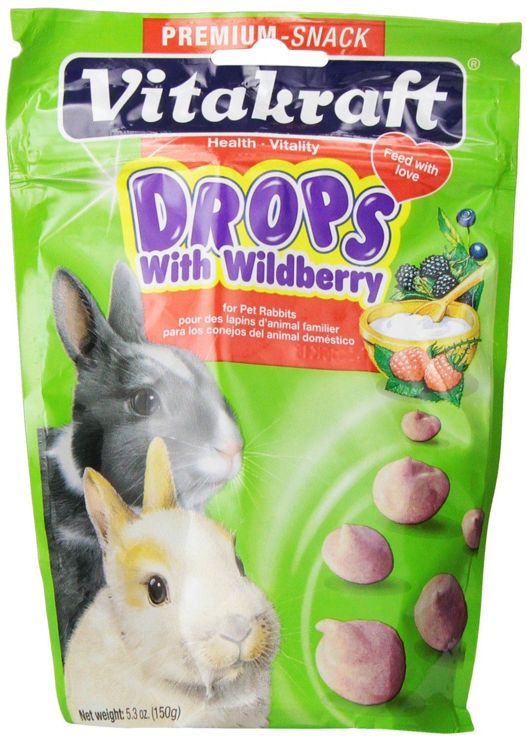 Vitakraft Rabbit Wild Berry Drops, 5.3 oz.