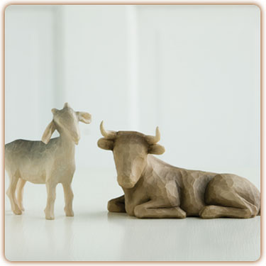 Willow Tree - Nativity Ox and Goat
