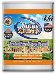 NutriSource Grain-Free Lamb Formula Canned Dog Food 13 oz.