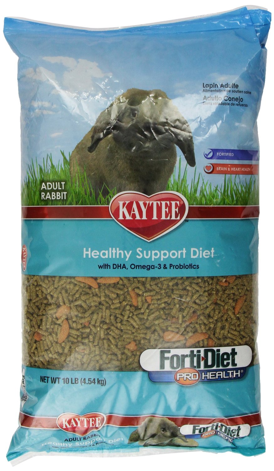 Kaytee Forti Diet Pro Health Food for Adult Rabbit,  10 lbs.