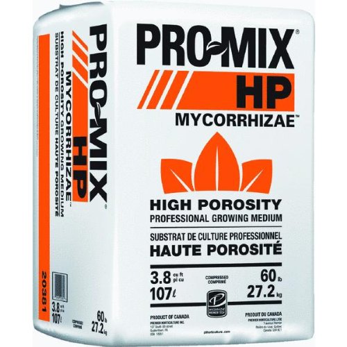 Pro-Mix Premier HP Mycorrhizae High Porosity Grower Mix is a high porosity,