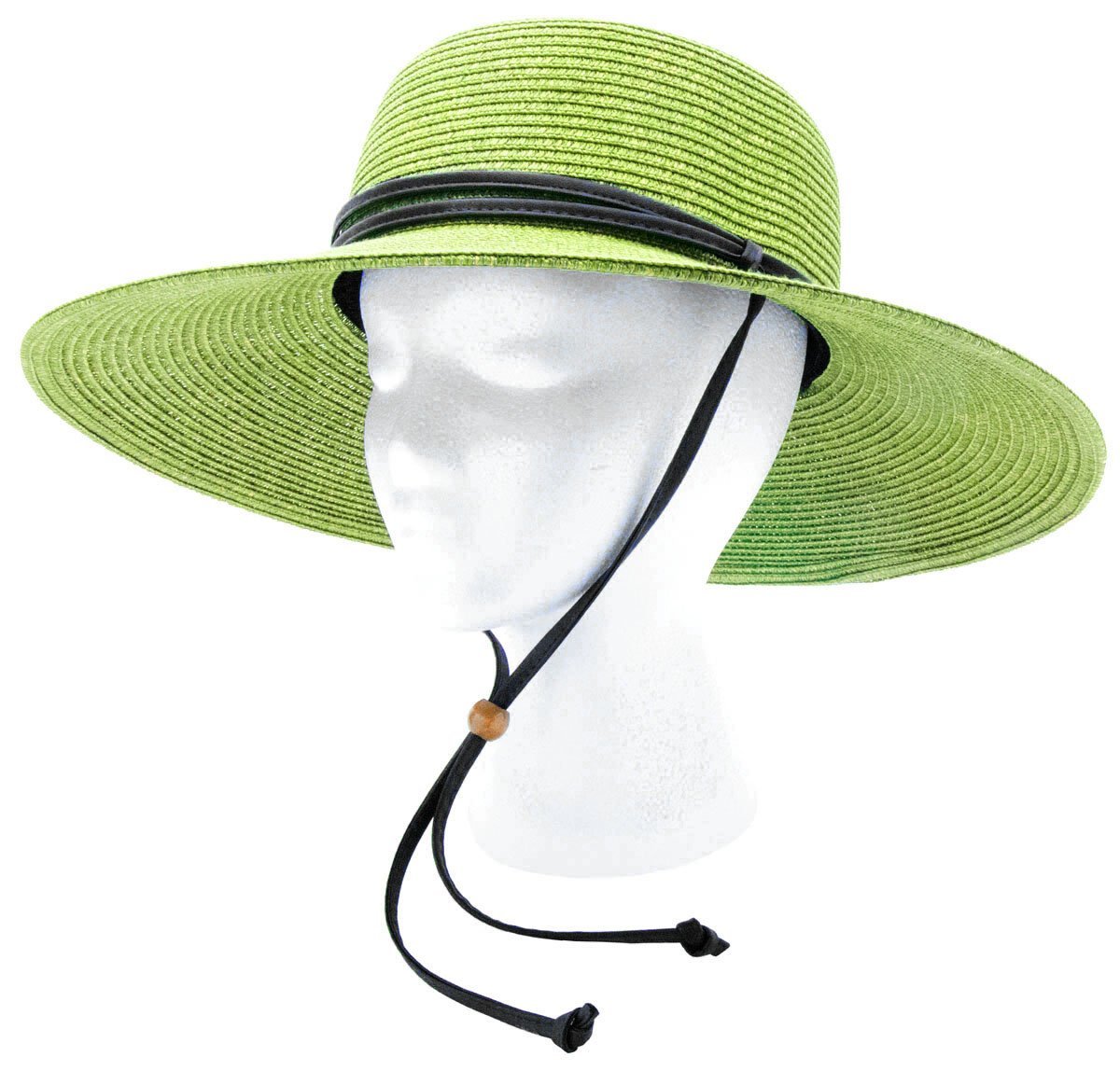 Sloggers Women's Wide Brim Braided UPF 50+ Hat, Tea Green
