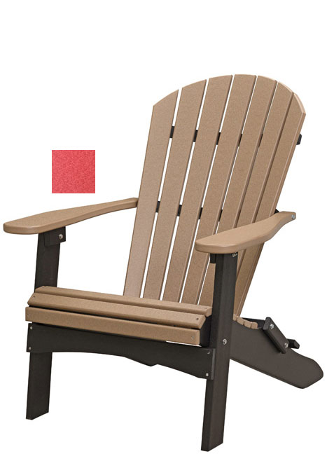 Adirondack Folding Chair, Red