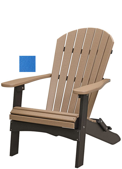 Adirondack Folding Chair, Pacific Blue