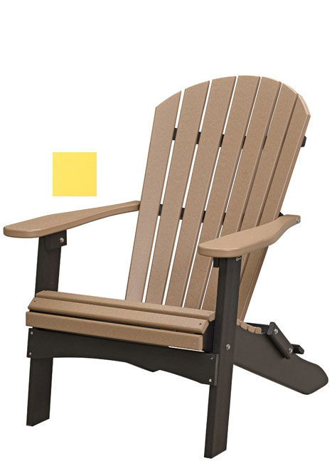 Adirondack Folding Chair, Yellow