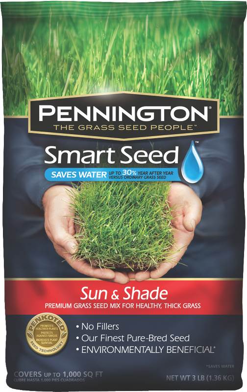 Smart Seed Sun and Shade Grass Seed, 3 LB