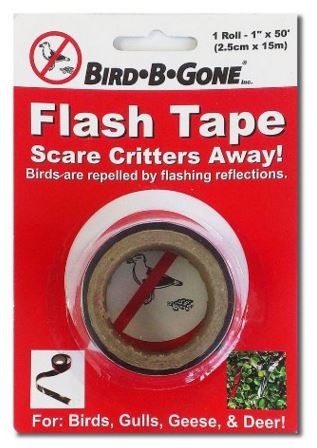Flash Tape Bird Deterrent, 1" x 50 '