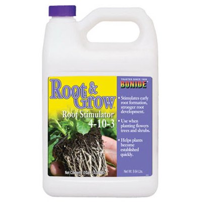 Bonide's Root & Grow is a 4-10-3 fertilizer plus IBA growth hormone