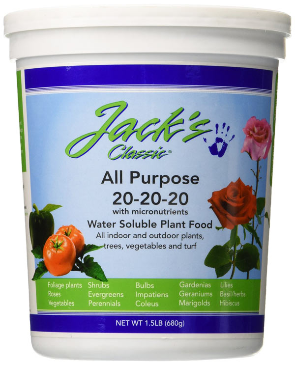 Jack's Classic All-Purpose Fertilizer promotes root growth and enhances