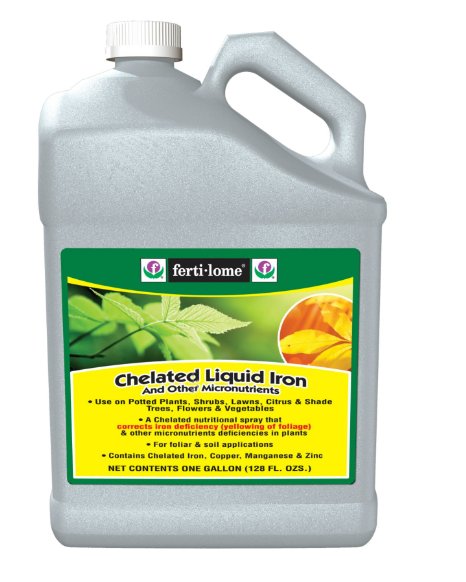 Ferti-lome Chelated Liquid Iron is a chelated nutritional spray concentrate