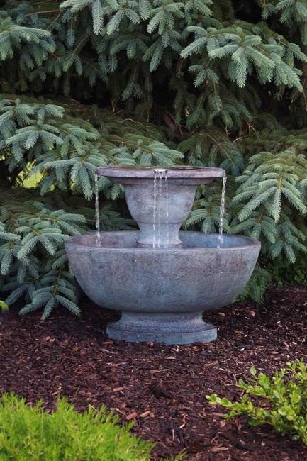 Alfresco Fountain with Plume Light