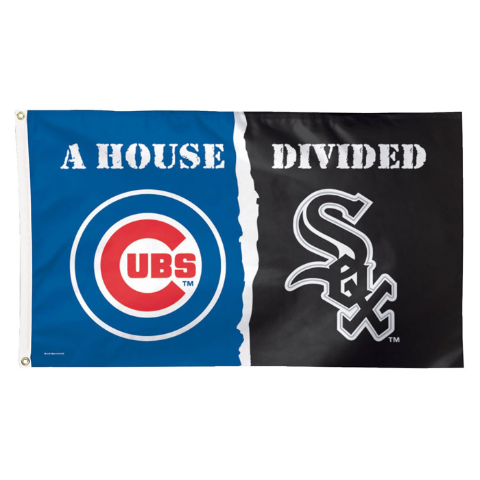 Chicago Cubs / Sox Divided Flag