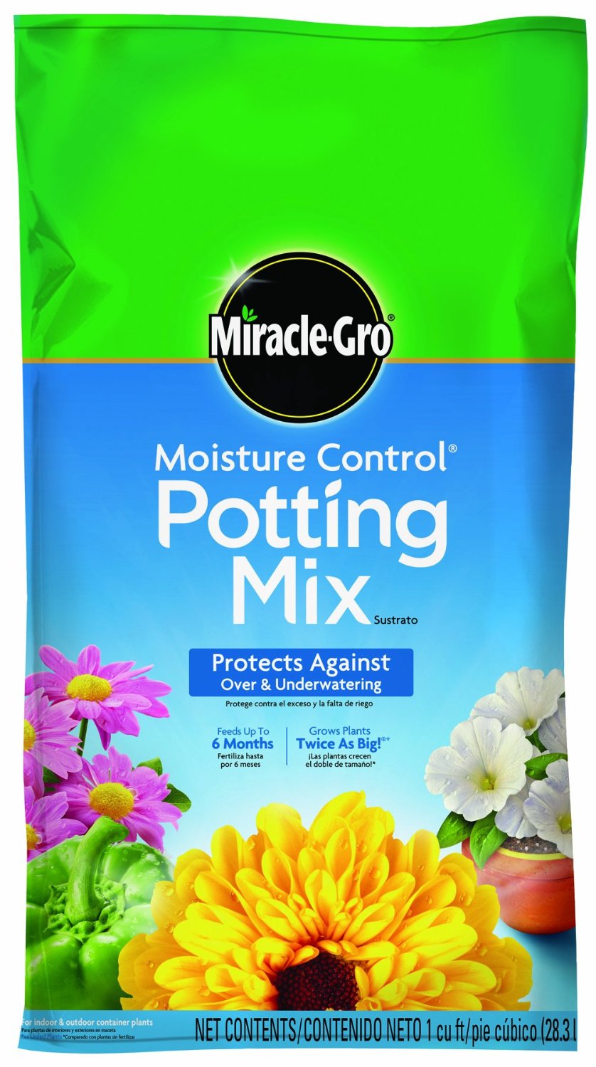 Miracle-Gro Moisture Control Potting Mix, 1 Cu. Ft.