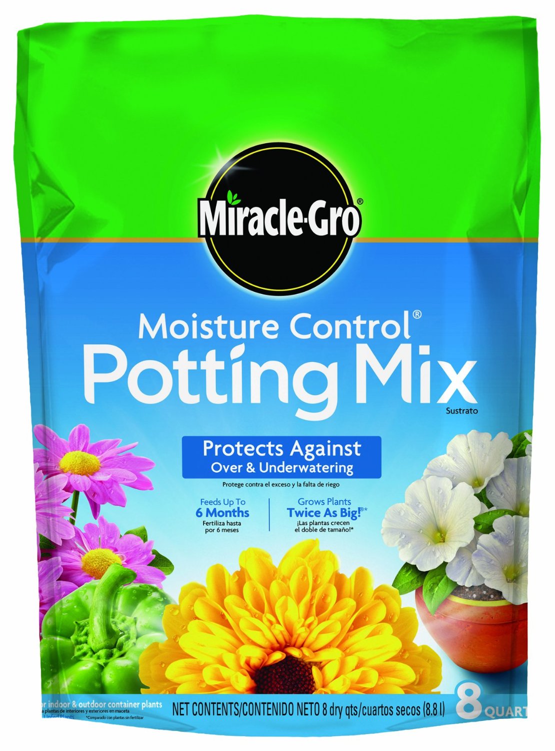 Miracle-Gro Moisture Control Potting Mix, 8 Qt.