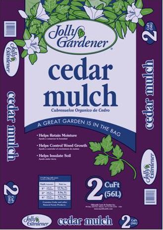 Jolly Gardener Cedar Mulch, 2 Cu. Ft.