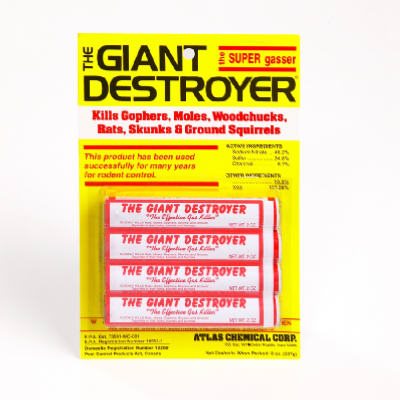 Giant Destroyer Rodent Gasser (4 pack)
