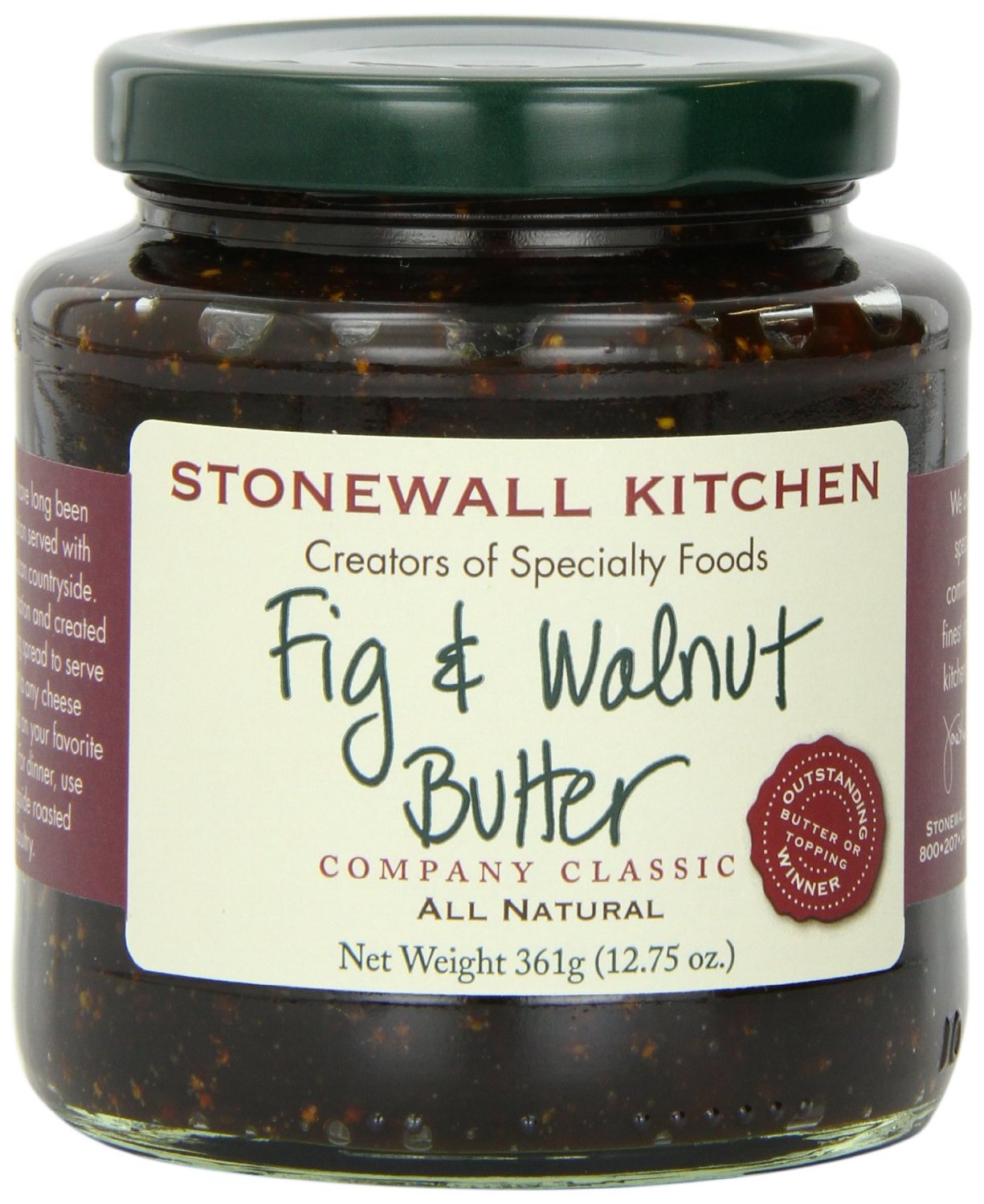 Stonewall Kitchen Butter, Fig and Walnut, 12.75 oz.