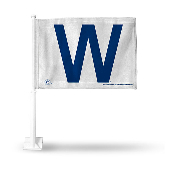 Chicago Cubs "W" Car Flag