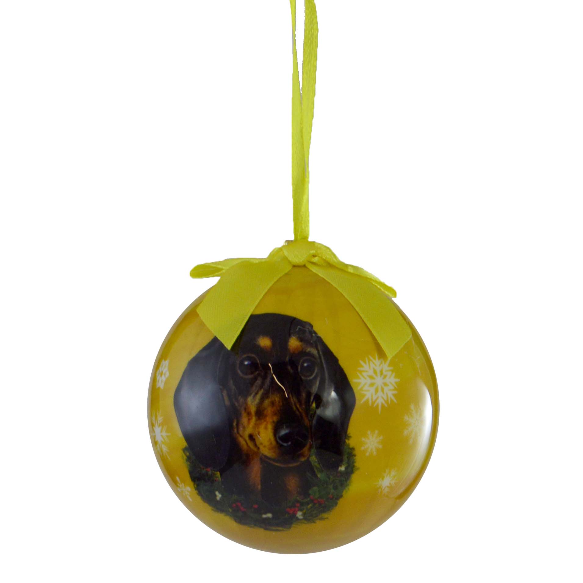 Black Dachshund Ball Ornament