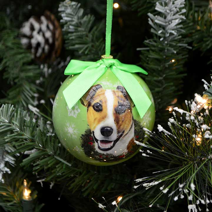 Jack Russell Terrier Ball Ornament