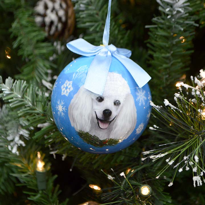 Poodle Ball Ornament
