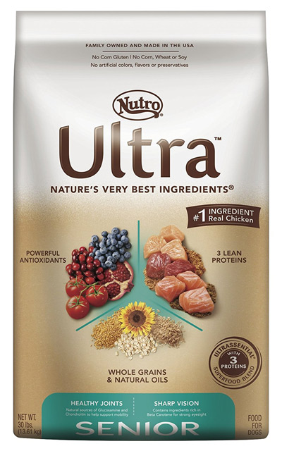 Nutro Ultra Senior Dog Food<br>Chicken - 30 LB