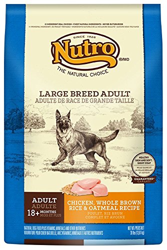 Nutro Large Breed Adult Dog Food<br>Chicken Rice Oatmeal - 30 LB