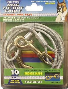 10' Heavy Weight Dog Tie Out Cable