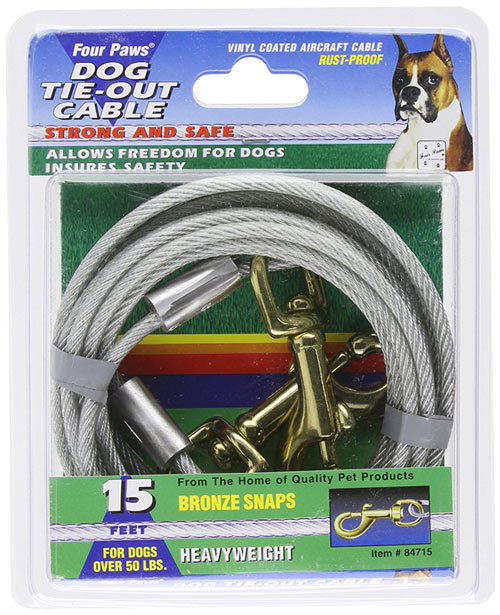 15' Heavy Weight Dog Tie Out Cable