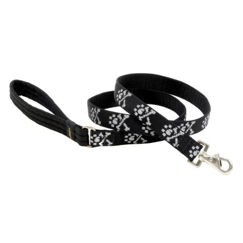 Lupine Dog Leash, 1" Wide, 6' Lead, Bling Bonz