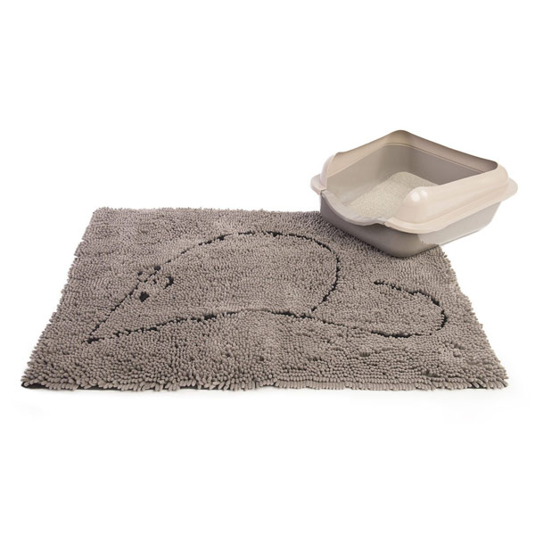 Dog Gone Smart Cat Litter Mat<br>Grey 35" x 26"