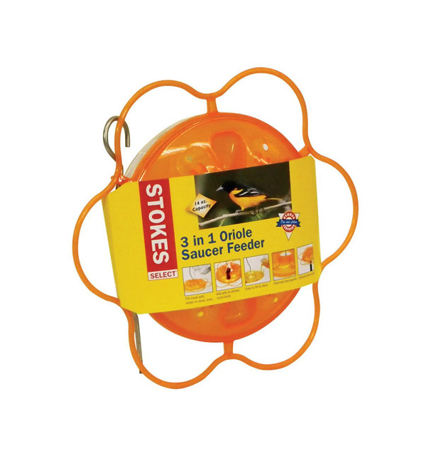 3-in-1 Oriole Saucer Bird Feeder