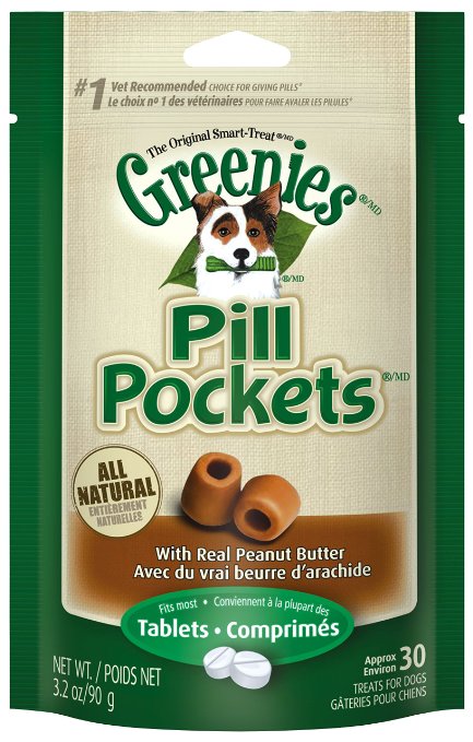 Greenies Pill Pocket Tablets<br>Peanut Butter, 3.2 oz.