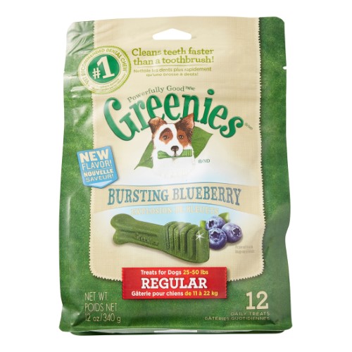 Greenies Bursting Blueberry Dental Chews<br>Regular Size, 12 oz.