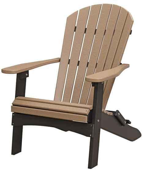 Adirondack Folding Chair, Black