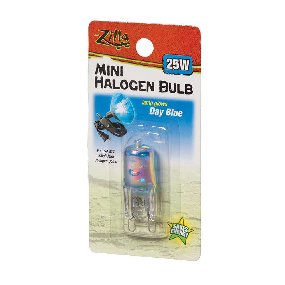 Mini Halogen Bulb, Day Blue, 25 Watt 
