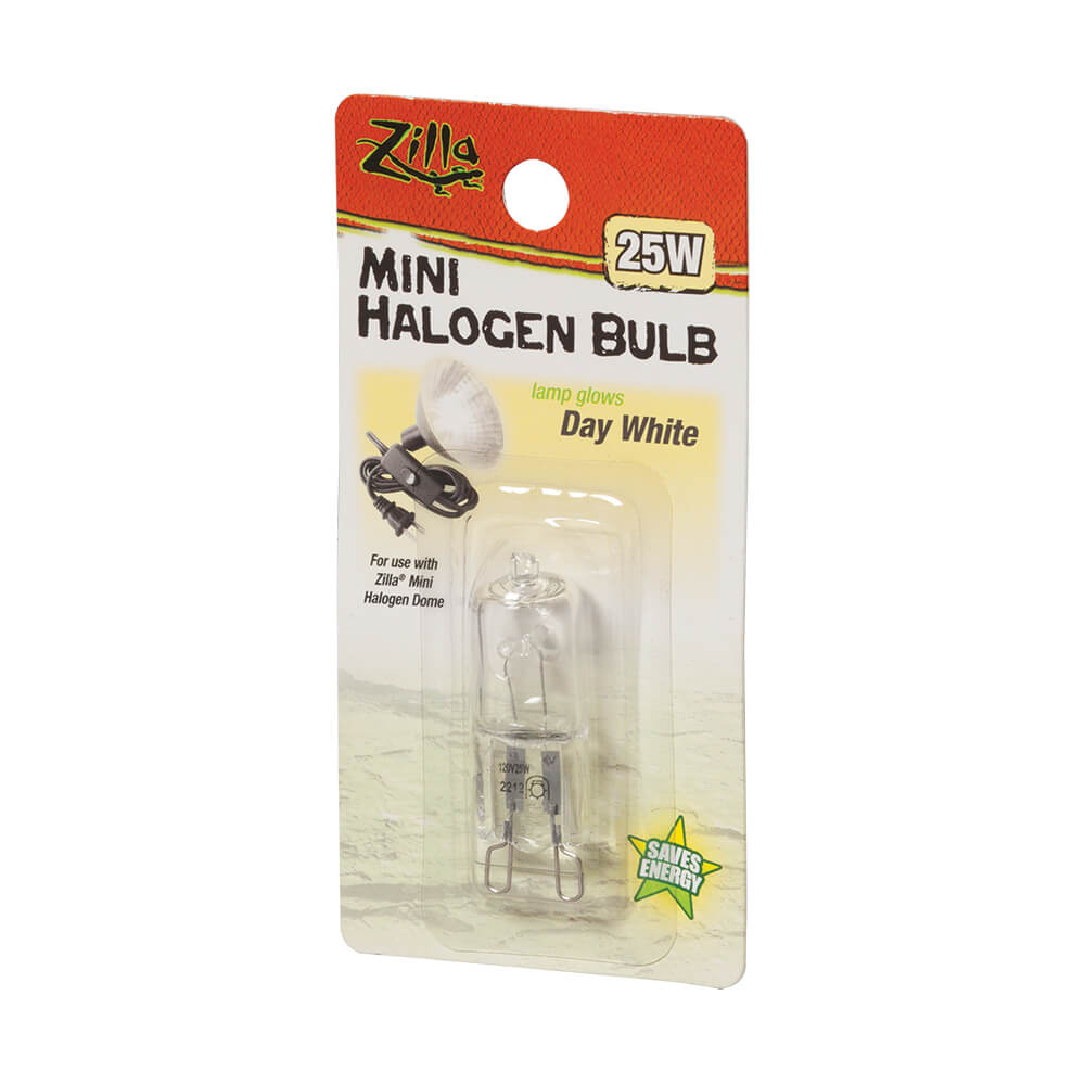 Mini Halogen Bulb, Day White, 25 Watt 